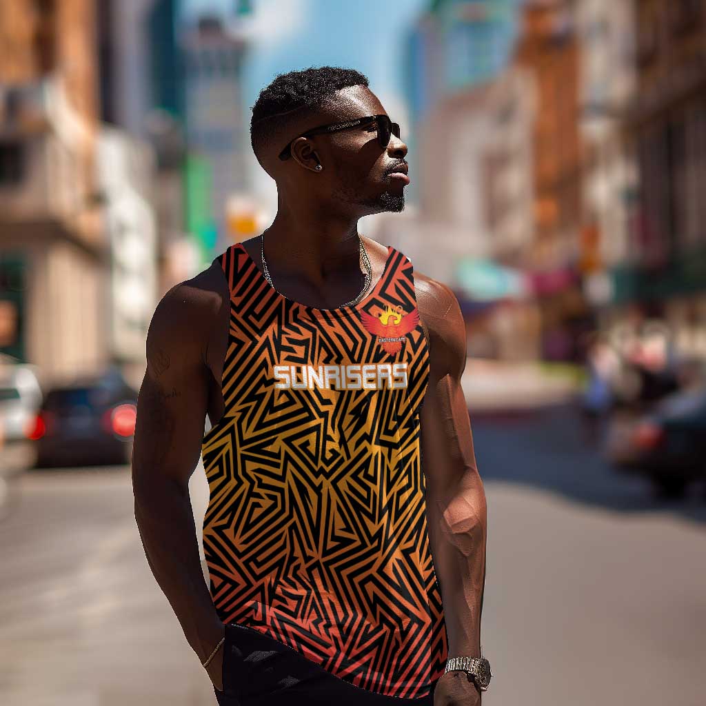 Custom Afro South Africa Cricket Men Tank Top Eastern Cape - Go Sunrisers LT15