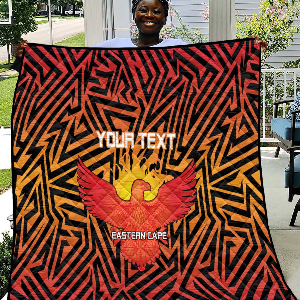 Custom Afro South Africa Cricket Quilt Eastern Cape - Go Sunrisers LT15