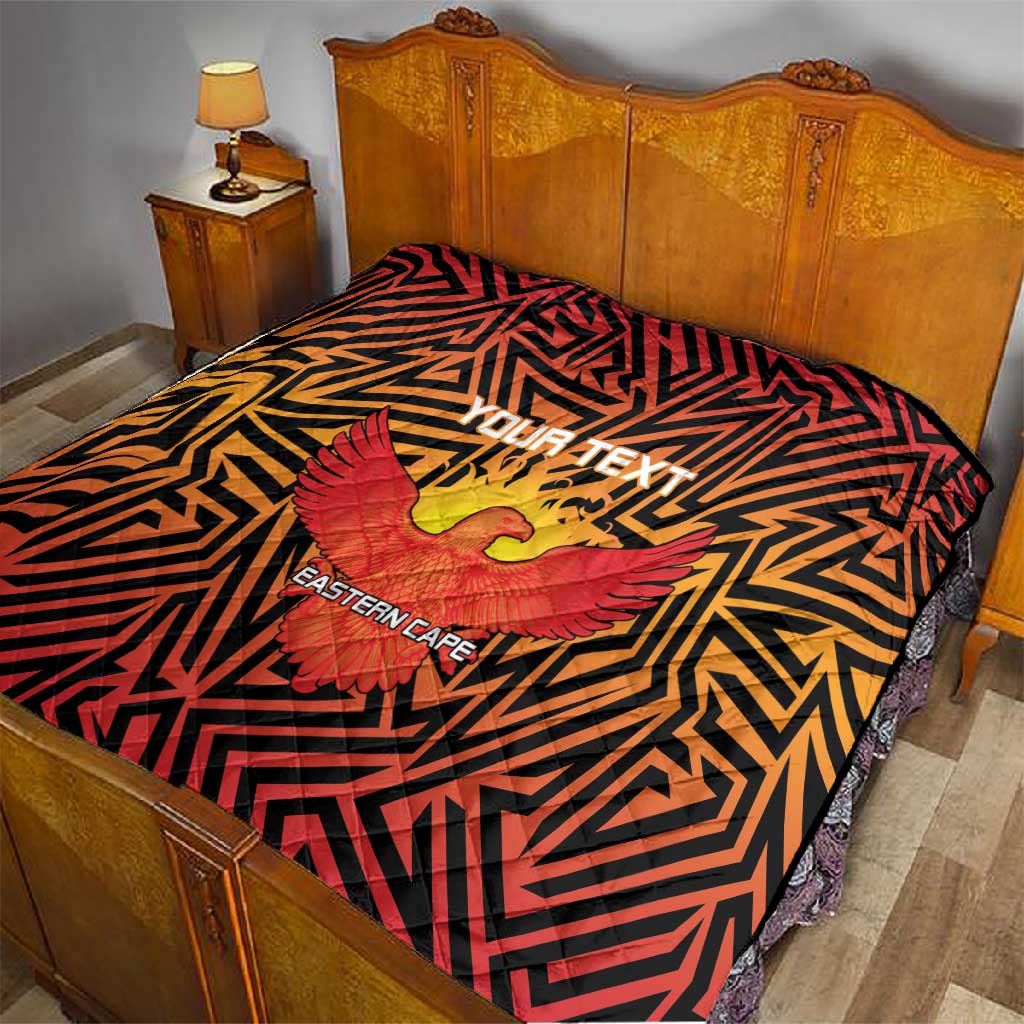 Custom Afro South Africa Cricket Quilt Eastern Cape - Go Sunrisers LT15