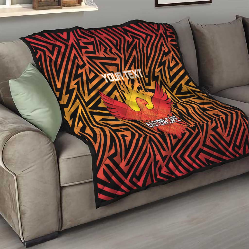 Custom Afro South Africa Cricket Quilt Eastern Cape - Go Sunrisers LT15
