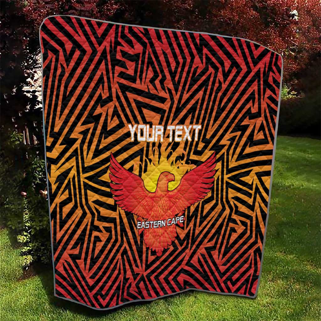 Custom Afro South Africa Cricket Quilt Eastern Cape - Go Sunrisers LT15