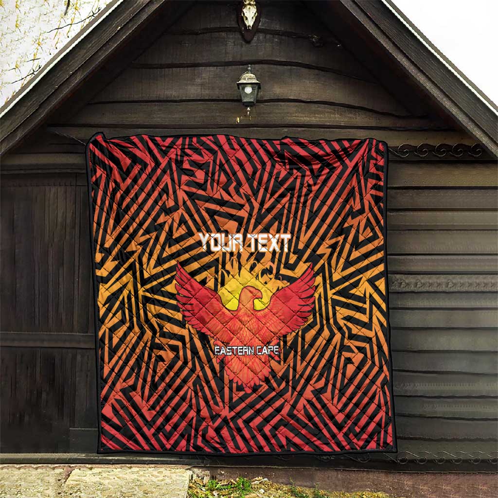 Custom Afro South Africa Cricket Quilt Eastern Cape - Go Sunrisers LT15