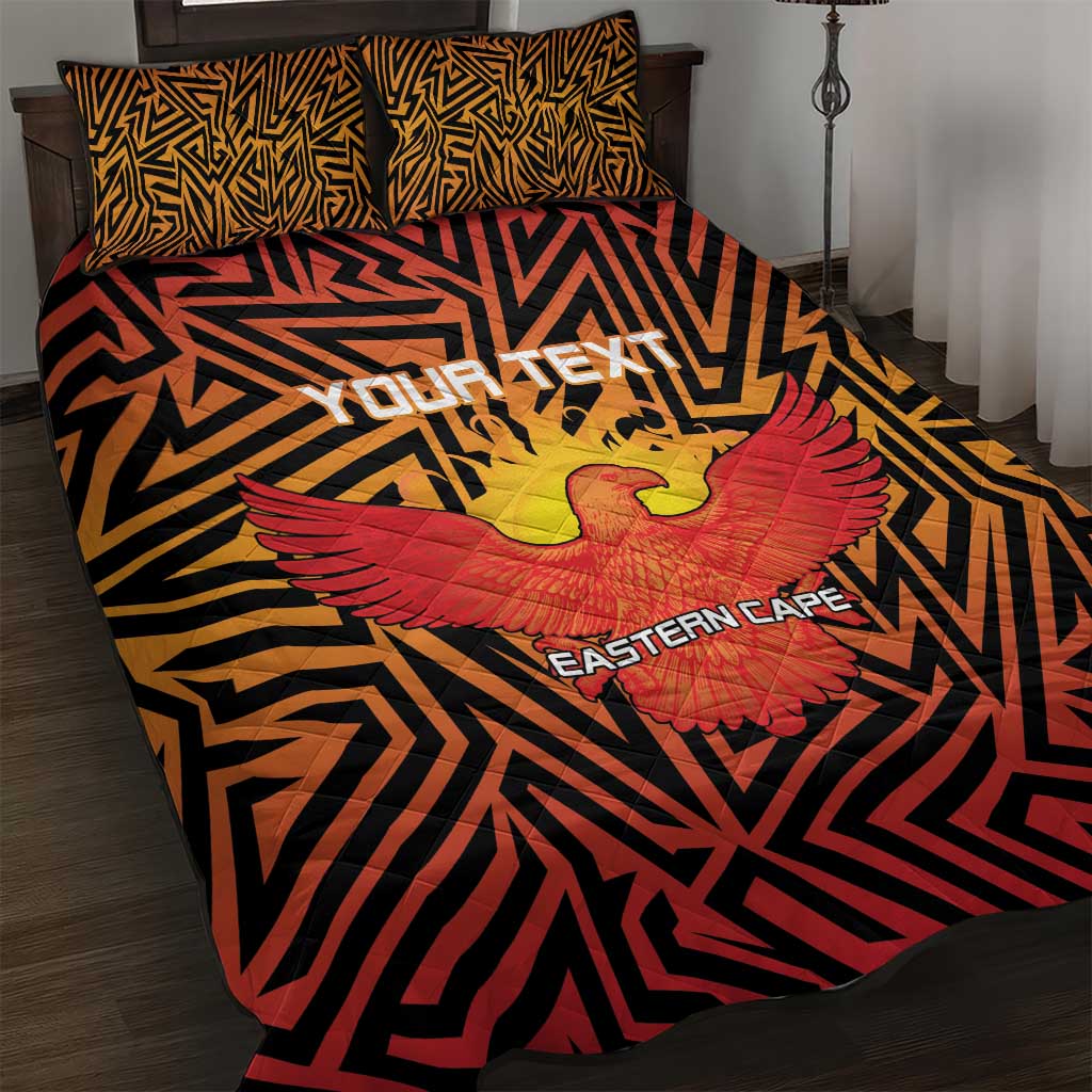 Custom Afro South Africa Cricket Quilt Bed Set Eastern Cape - Go Sunrisers LT15