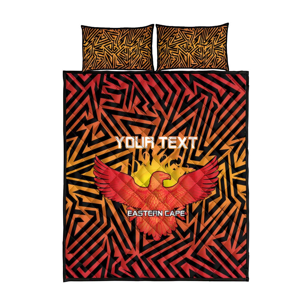 Custom Afro South Africa Cricket Quilt Bed Set Eastern Cape - Go Sunrisers LT15
