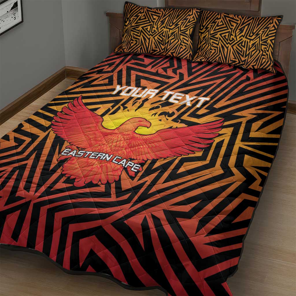 Custom Afro South Africa Cricket Quilt Bed Set Eastern Cape - Go Sunrisers LT15