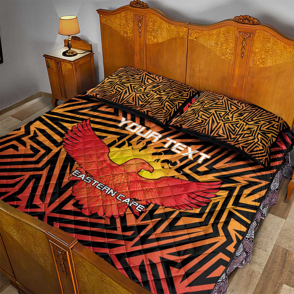 Custom Afro South Africa Cricket Quilt Bed Set Eastern Cape - Go Sunrisers LT15