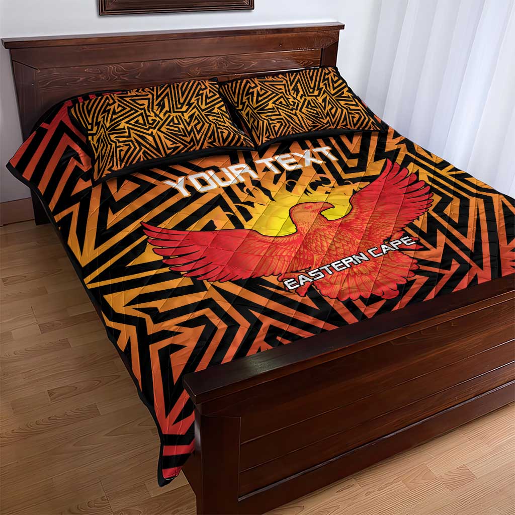 Custom Afro South Africa Cricket Quilt Bed Set Eastern Cape - Go Sunrisers LT15
