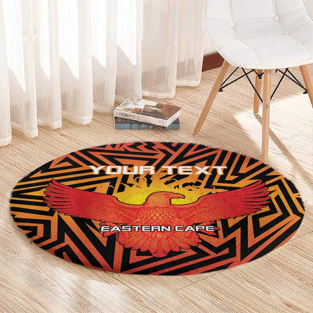 Custom Afro South Africa Cricket Round Carpet Eastern Cape - Go Sunrisers LT15