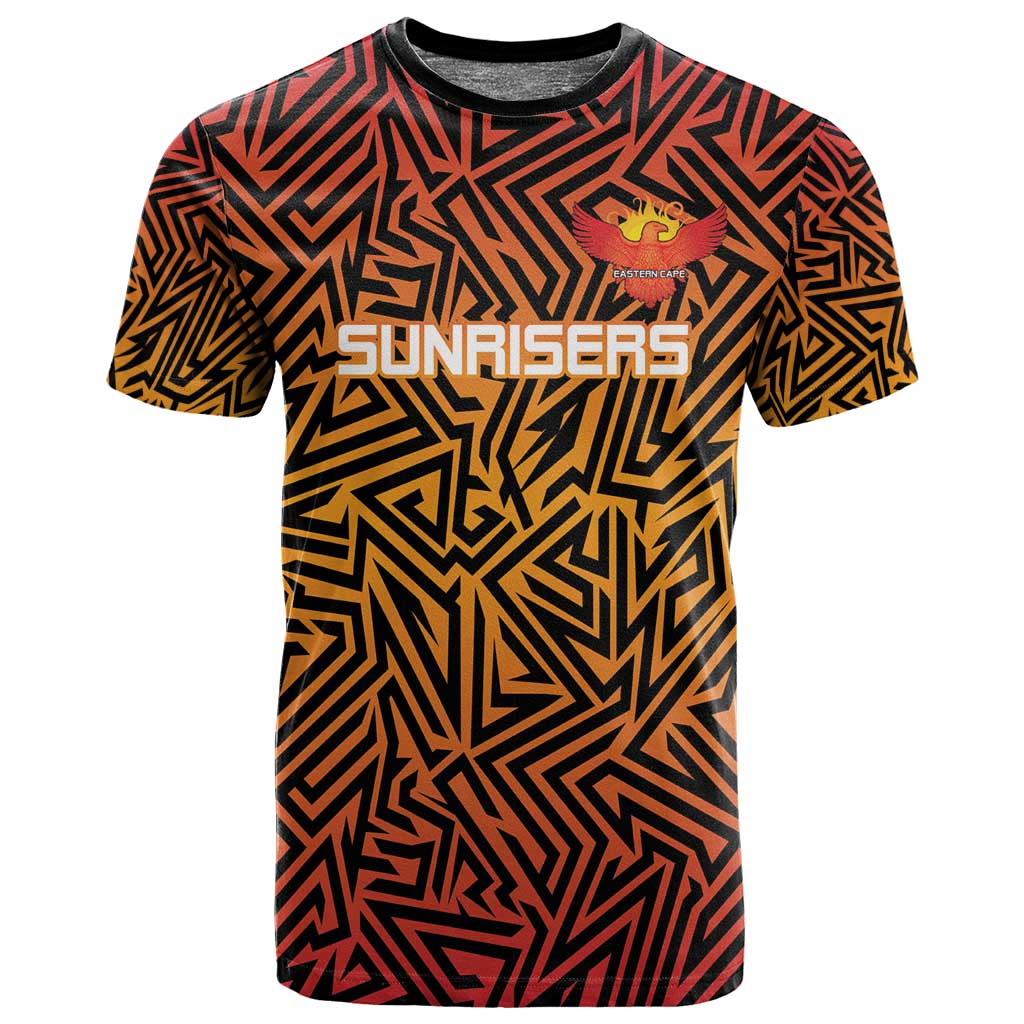Custom Afro South Africa Cricket T shirt Eastern Cape - Go Sunrisers LT15