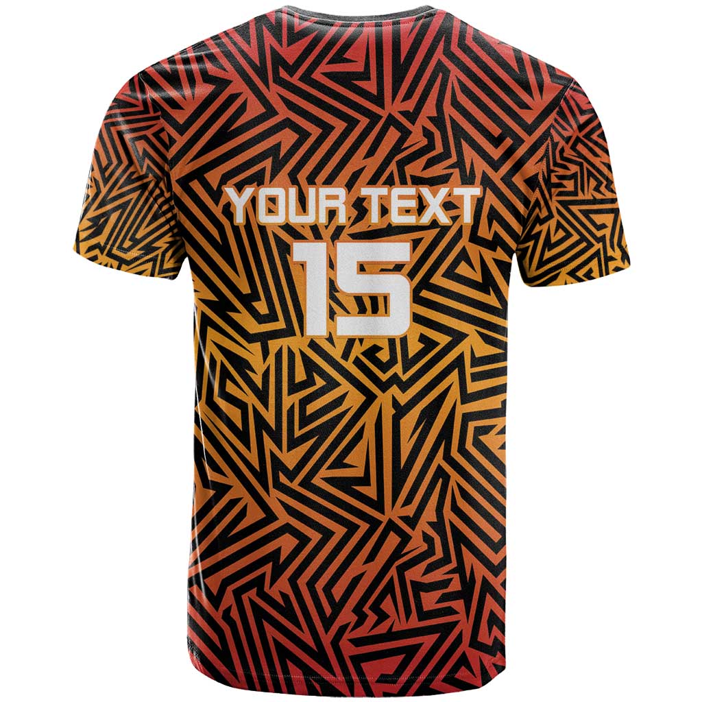 Custom Afro South Africa Cricket T shirt Eastern Cape - Go Sunrisers LT15