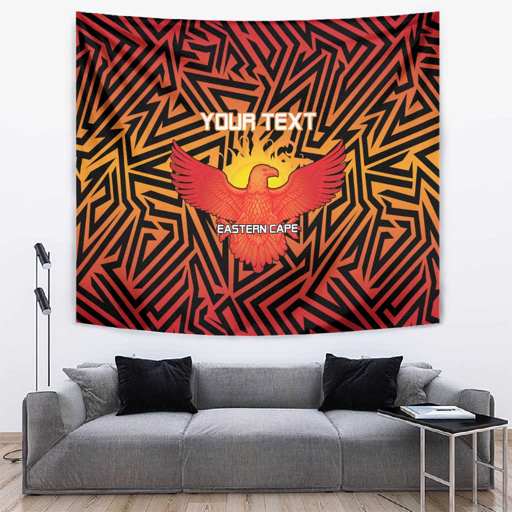 Custom Afro South Africa Cricket Tapestry Eastern Cape - Go Sunrisers LT15