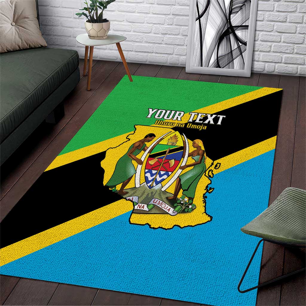 Personalised Afro Tanzania Area Rug Happy Union Day LT15