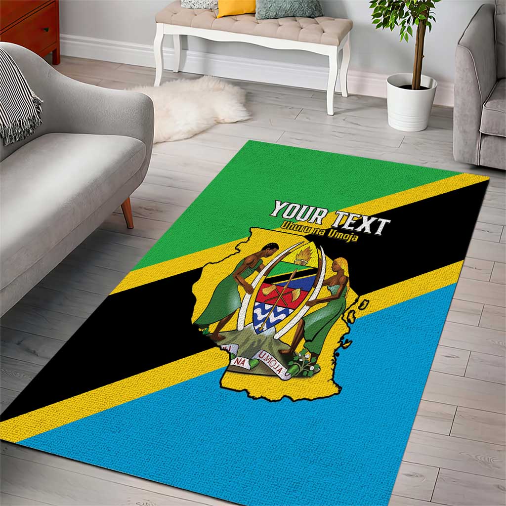 Personalised Afro Tanzania Area Rug Happy Union Day LT15