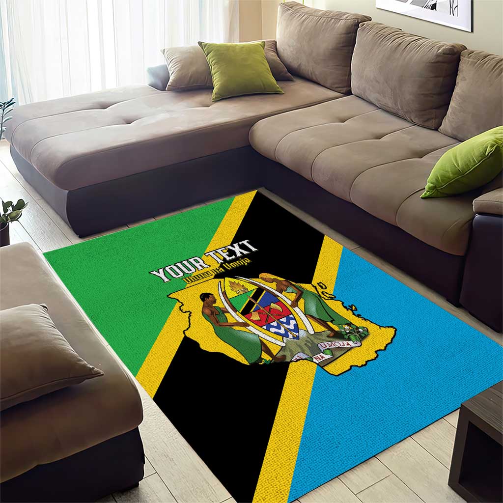 Personalised Afro Tanzania Area Rug Happy Union Day LT15