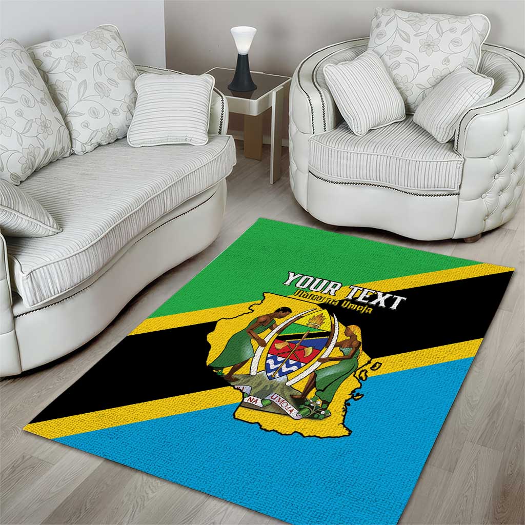 Personalised Afro Tanzania Area Rug Happy Union Day LT15