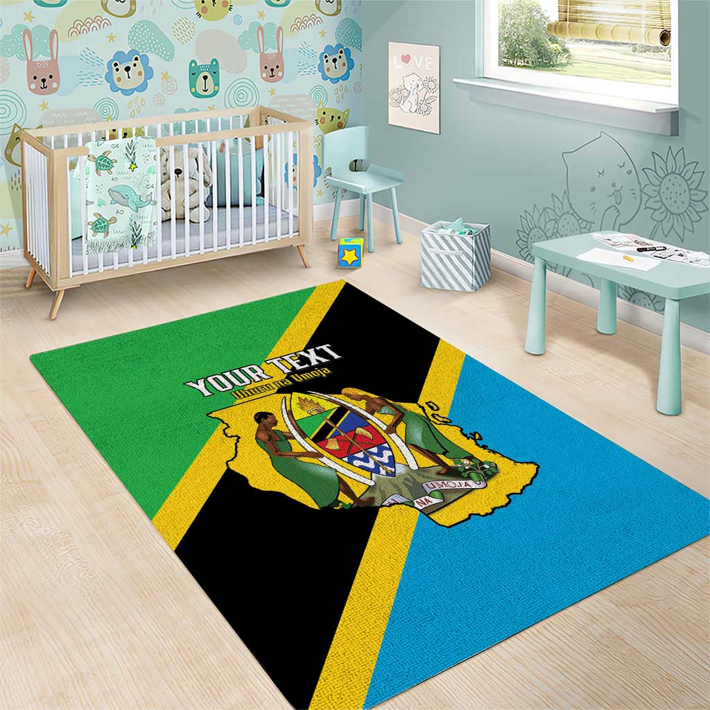 Personalised Afro Tanzania Area Rug Happy Union Day LT15