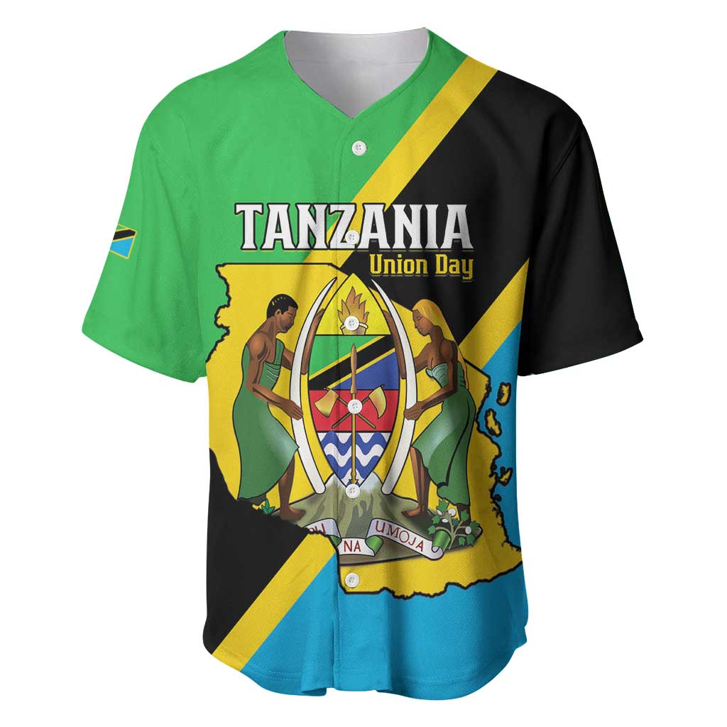Personalised Afro Tanzania Baseball Jersey Happy Union Day LT15