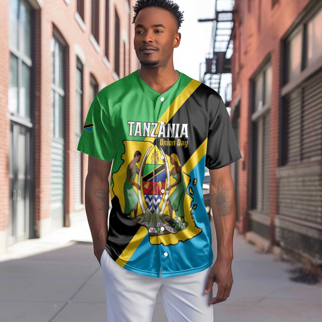 Personalised Afro Tanzania Baseball Jersey Happy Union Day LT15