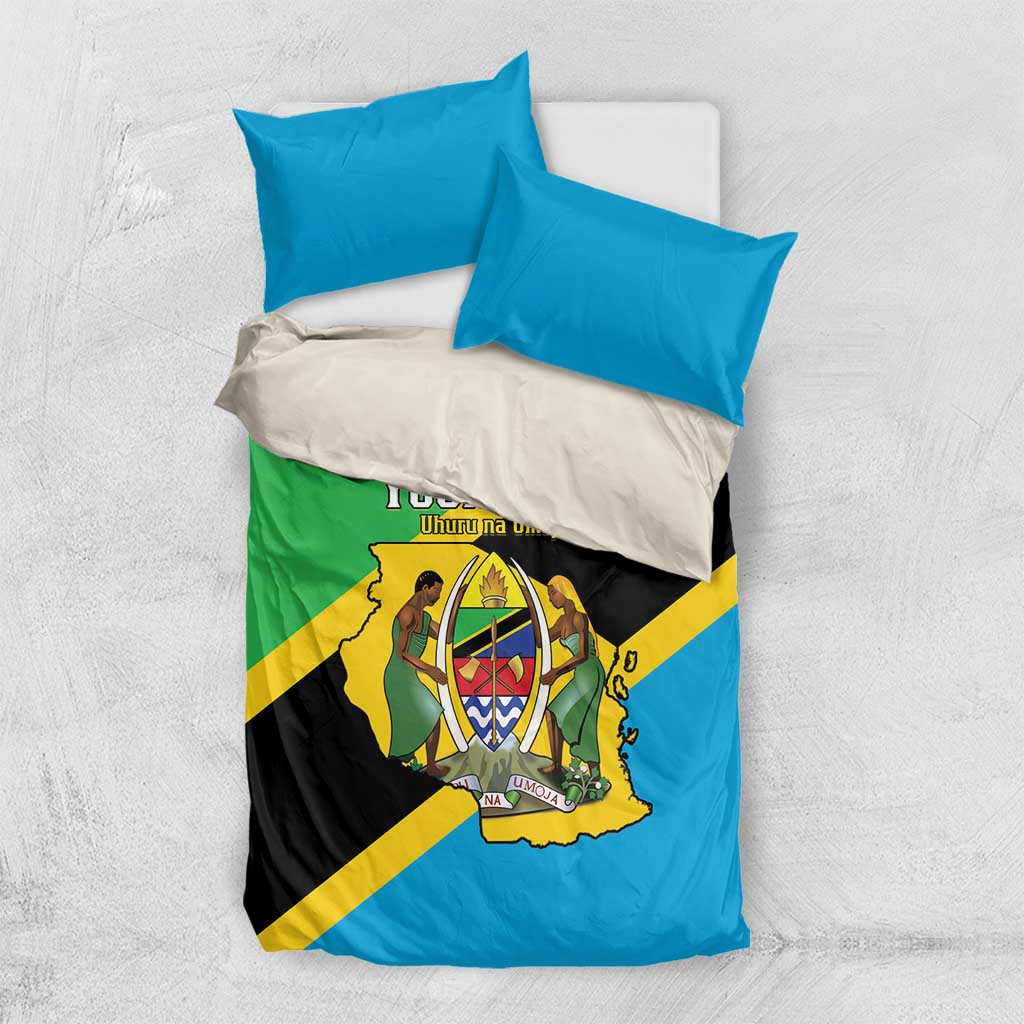Personalised Afro Tanzania Bedding Set Happy Union Day LT15