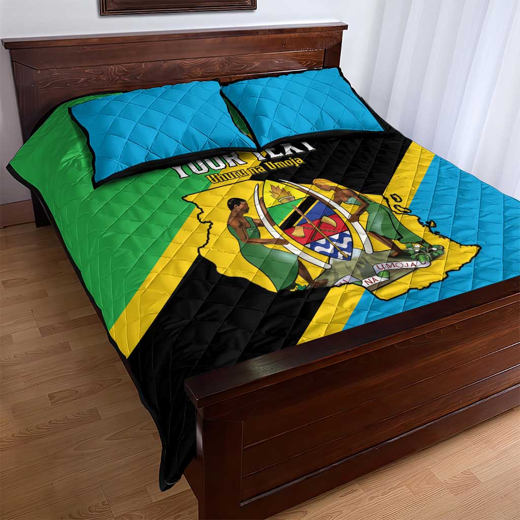Personalised Afro Tanzania Quilt Bed Set Happy Union Day LT15