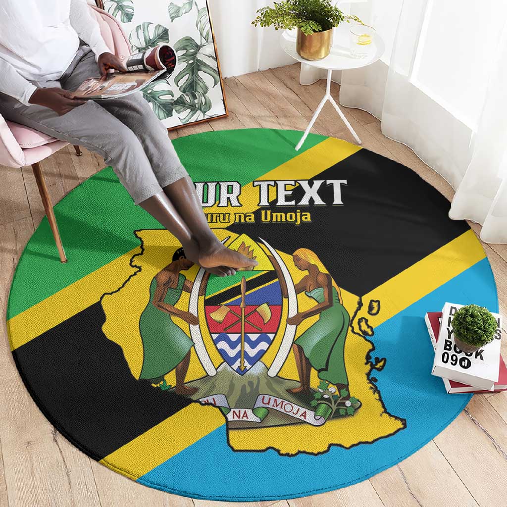 Personalised Afro Tanzania Round Carpet Happy Union Day LT15