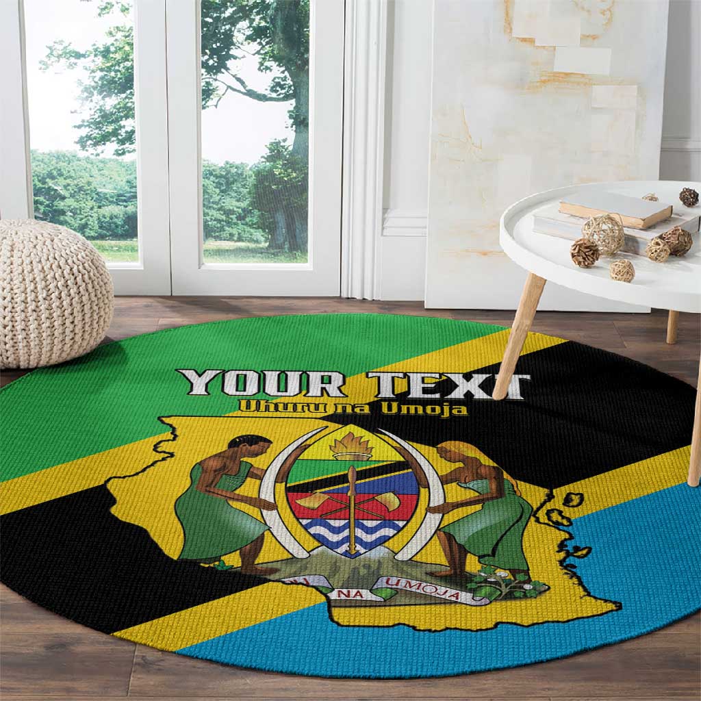 Personalised Afro Tanzania Round Carpet Happy Union Day LT15