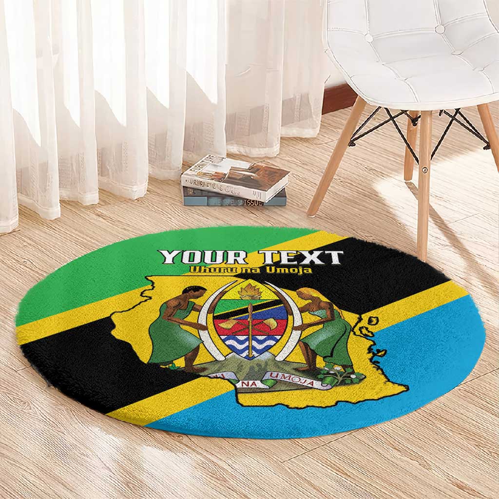 Personalised Afro Tanzania Round Carpet Happy Union Day LT15