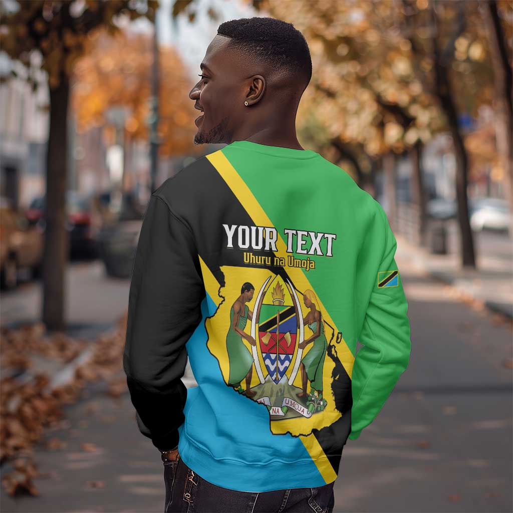 Personalised Afro Tanzania Sweatshirt Happy Union Day LT15