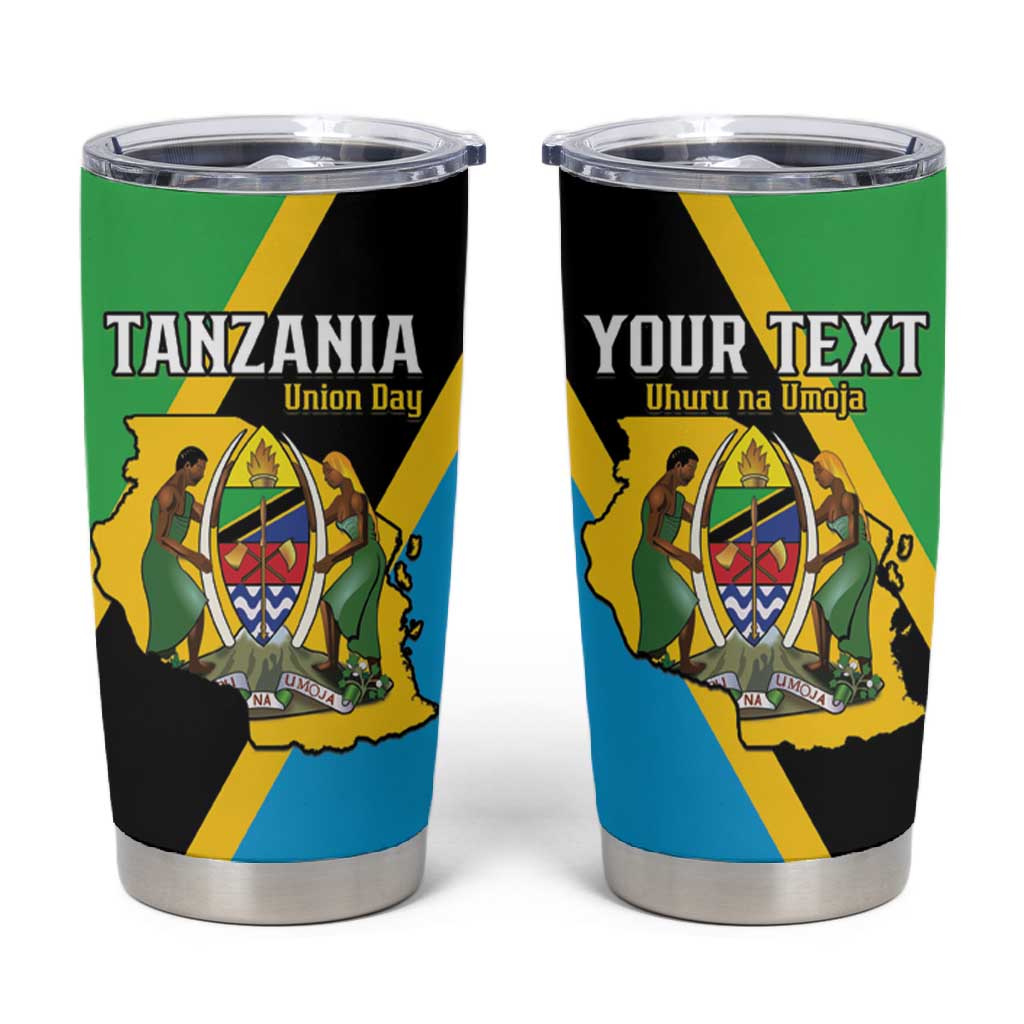 Personalised Afro Tanzania Tumbler Cup Happy Union Day LT15