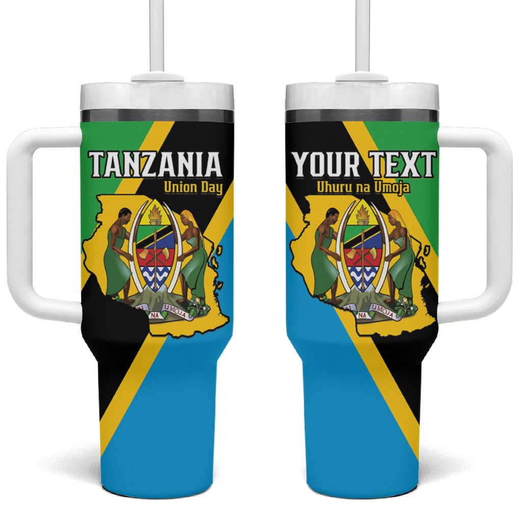 Personalised Afro Tanzania Tumbler With Handle Happy Union Day LT15