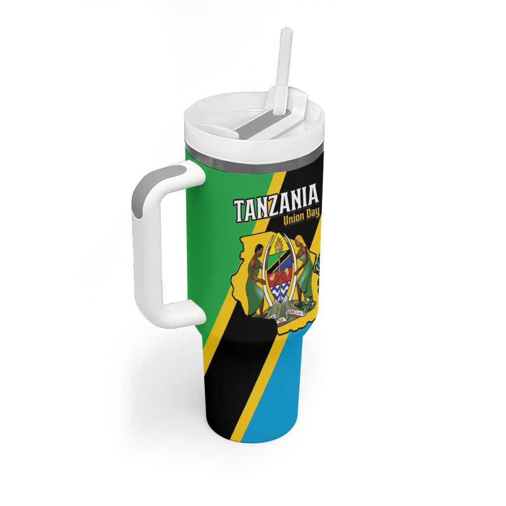 Personalised Afro Tanzania Tumbler With Handle Happy Union Day LT15