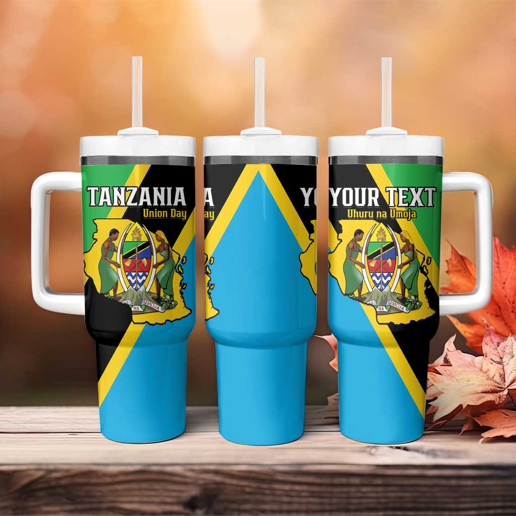 Personalised Afro Tanzania Tumbler With Handle Happy Union Day LT15