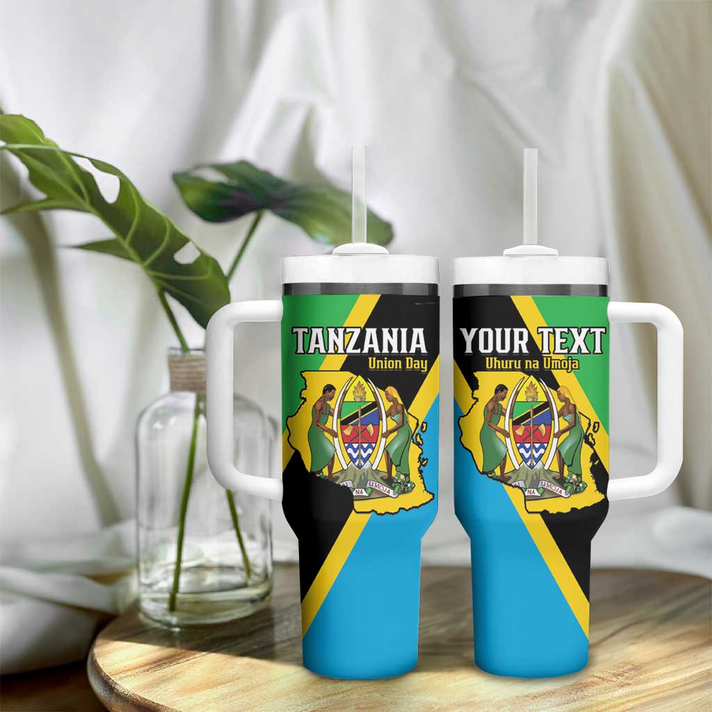 Personalised Afro Tanzania Tumbler With Handle Happy Union Day LT15