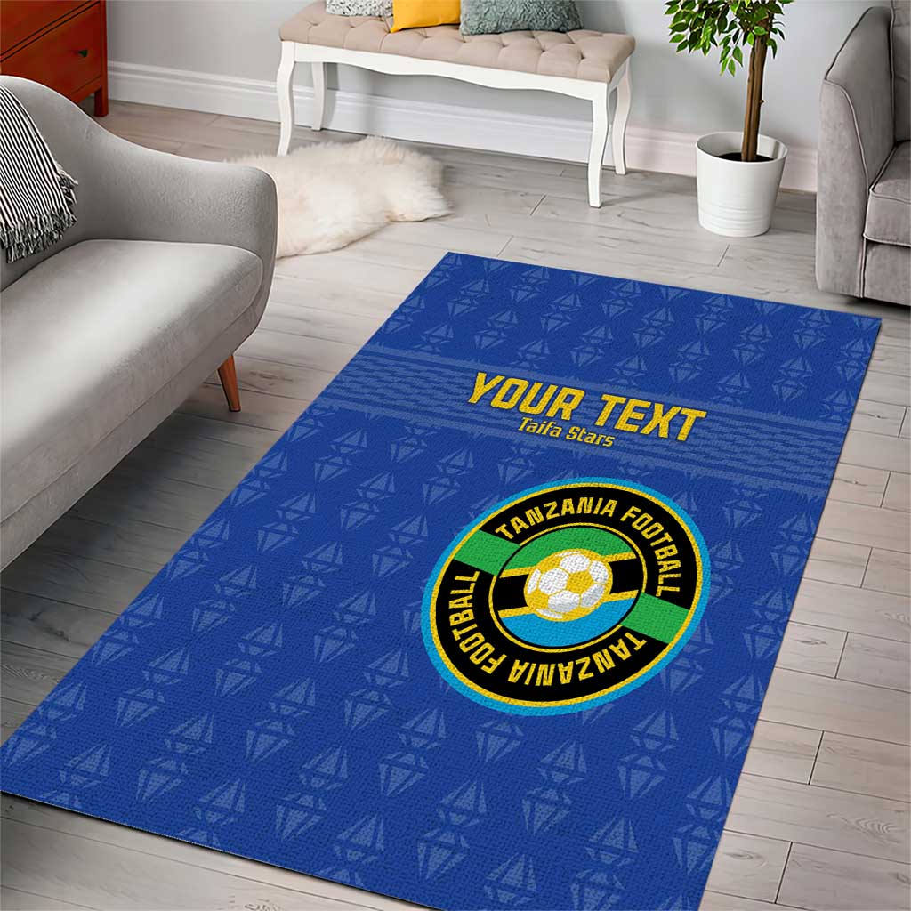 Custom Tanzania Football Area Rug Taifa Stars Go Champions LT15