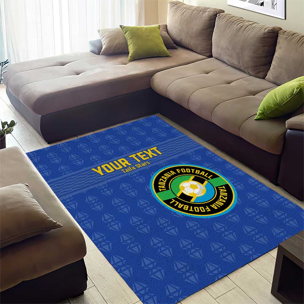Custom Tanzania Football Area Rug Taifa Stars Go Champions LT15