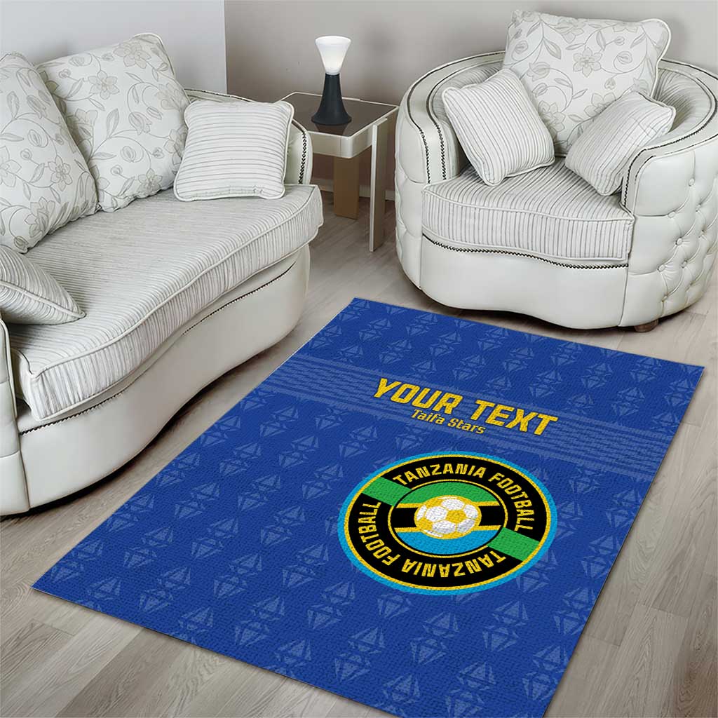 Custom Tanzania Football Area Rug Taifa Stars Go Champions LT15