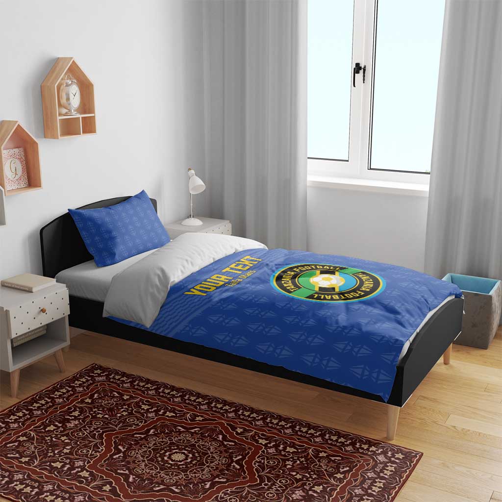 Custom Tanzania Football Bedding Set Taifa Stars Go Champions LT15