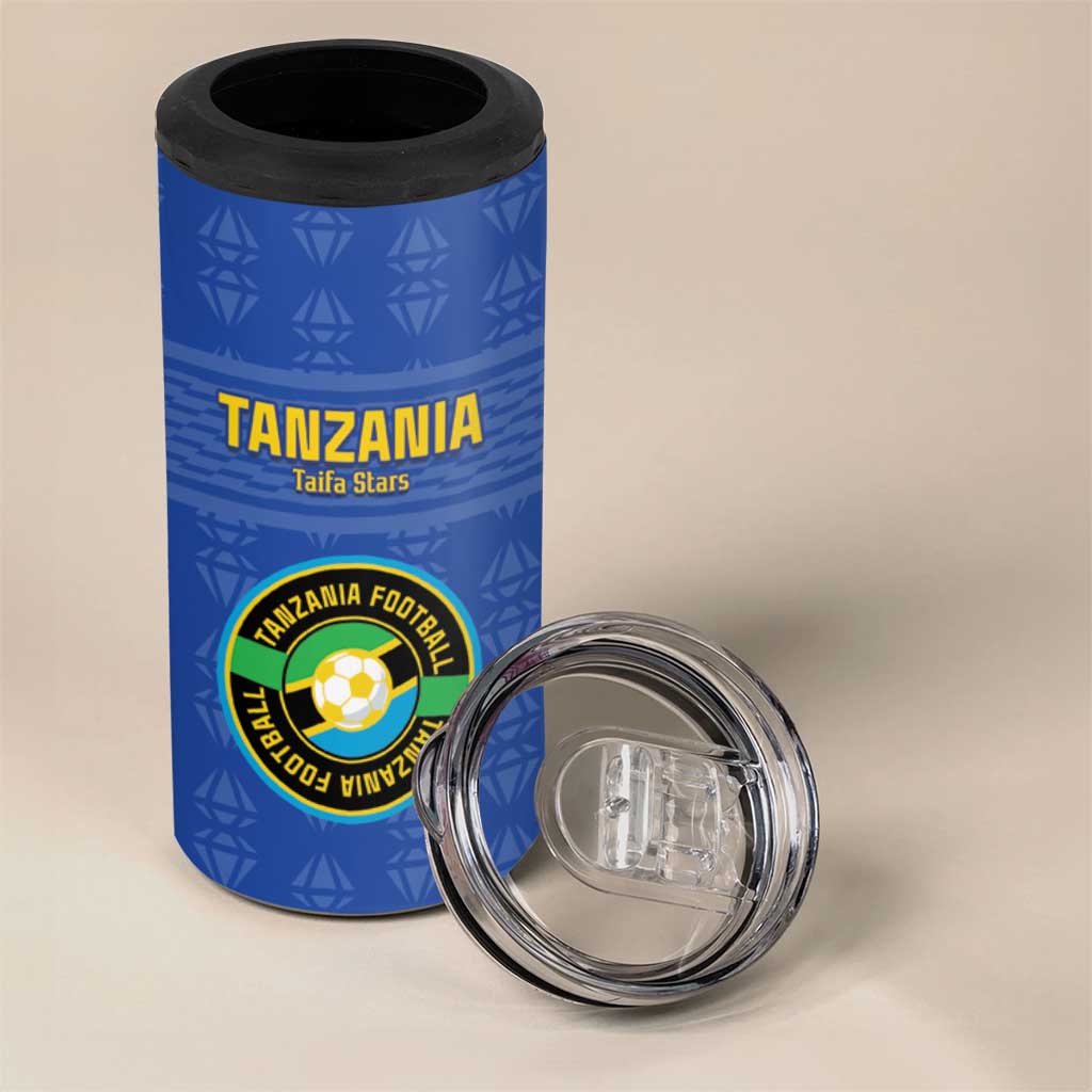 Custom Tanzania Football 4 in 1 Can Cooler Tumbler Taifa Stars Go Champions LT15