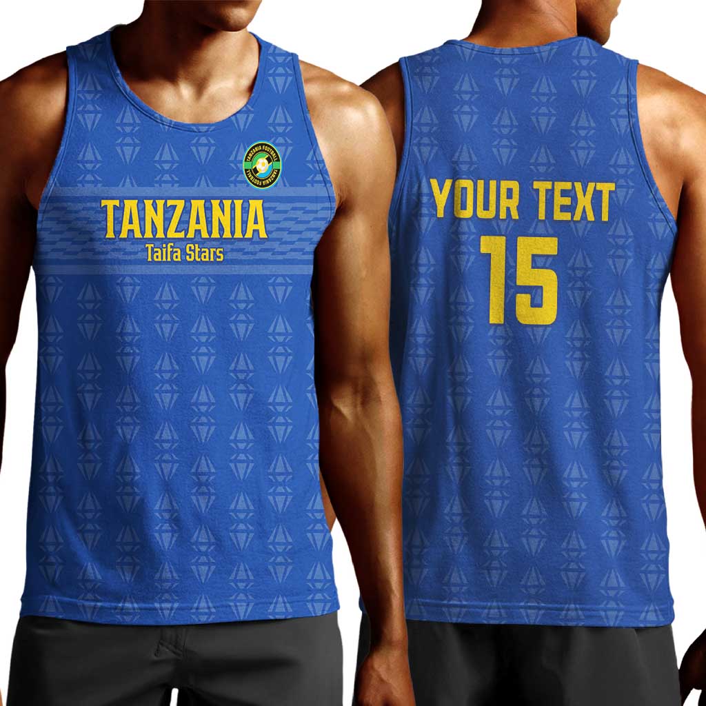 Custom Tanzania Football Men Tank Top Taifa Stars Go Champions LT15