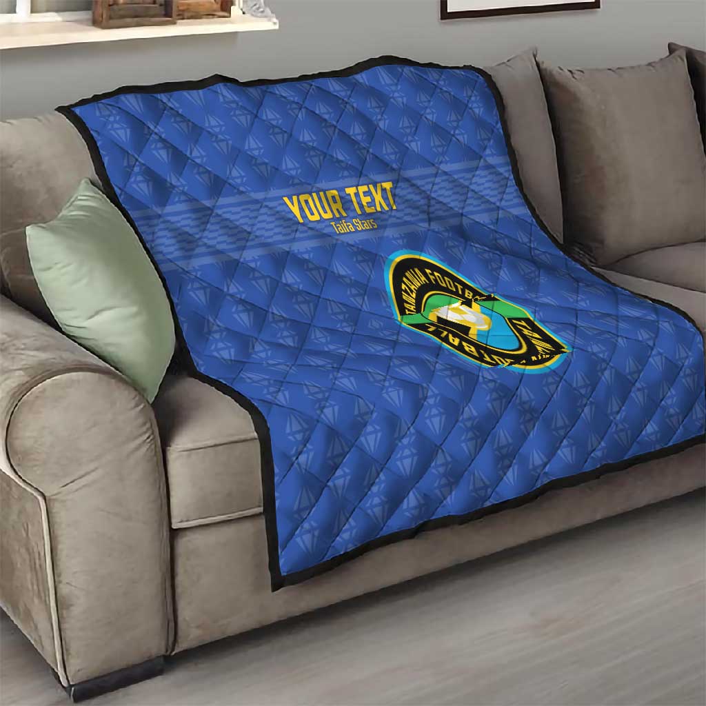 Custom Tanzania Football Quilt Taifa Stars Go Champions LT15