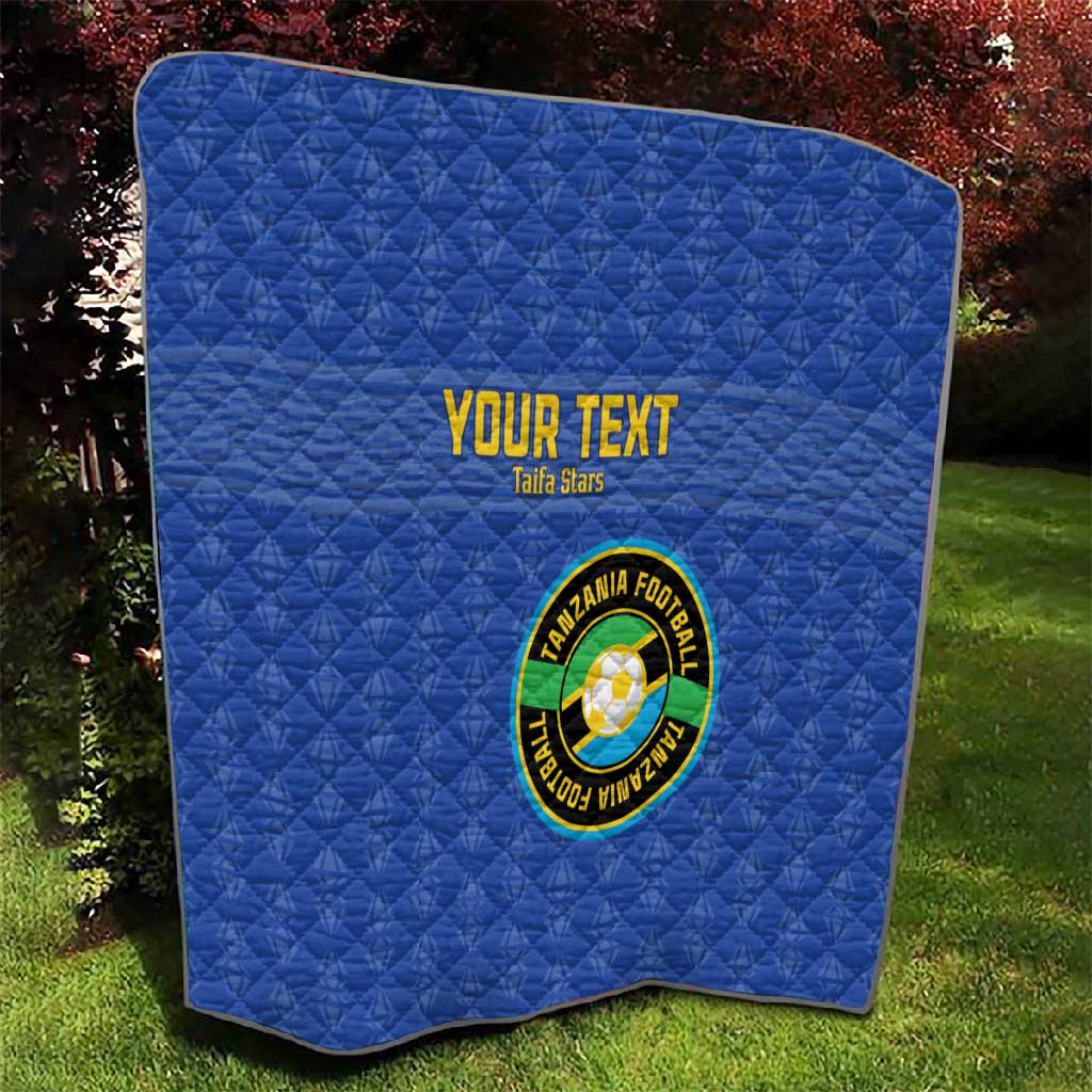 Custom Tanzania Football Quilt Taifa Stars Go Champions LT15
