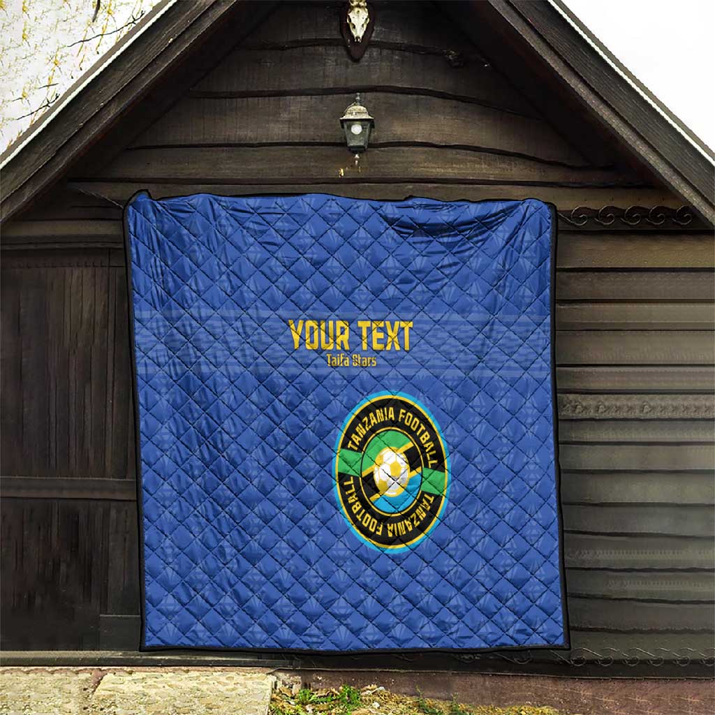 Custom Tanzania Football Quilt Taifa Stars Go Champions LT15