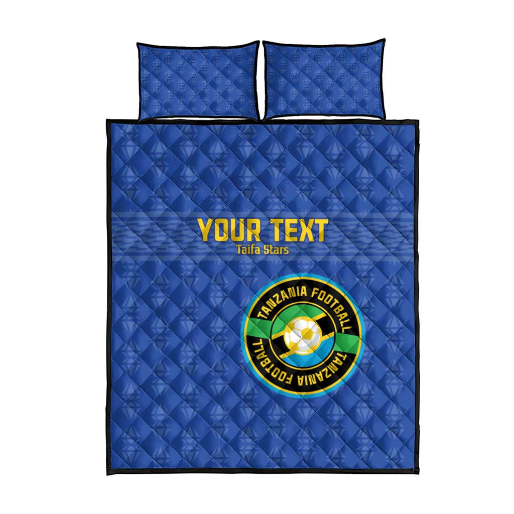 Custom Tanzania Football Quilt Bed Set Taifa Stars Go Champions LT15