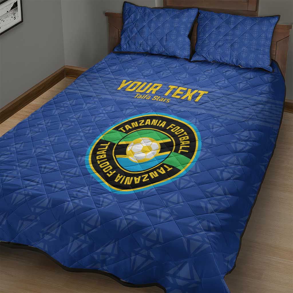 Custom Tanzania Football Quilt Bed Set Taifa Stars Go Champions LT15