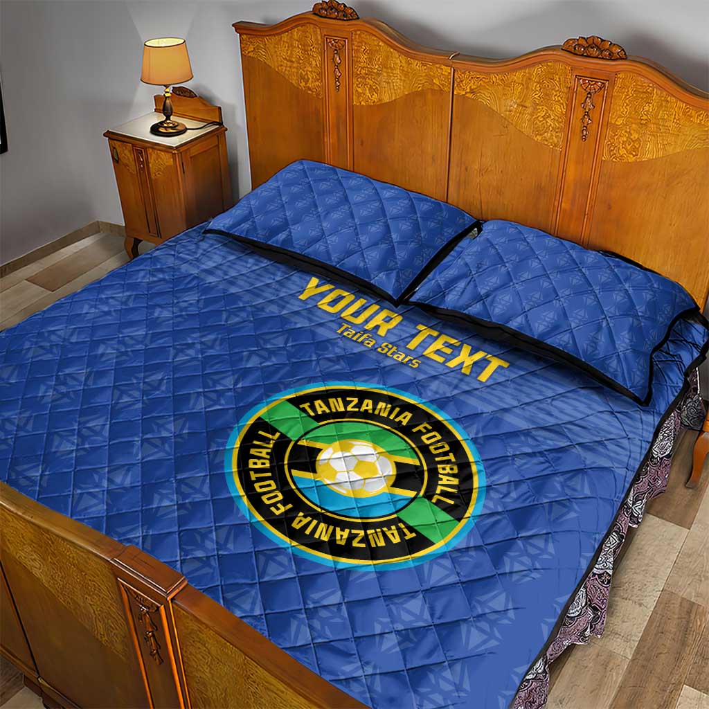 Custom Tanzania Football Quilt Bed Set Taifa Stars Go Champions LT15