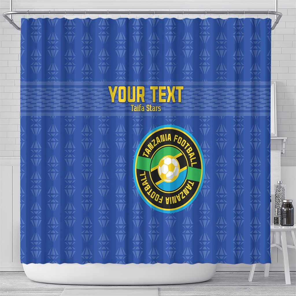 Custom Tanzania Football Shower Curtain Go Taifa Stars LT15