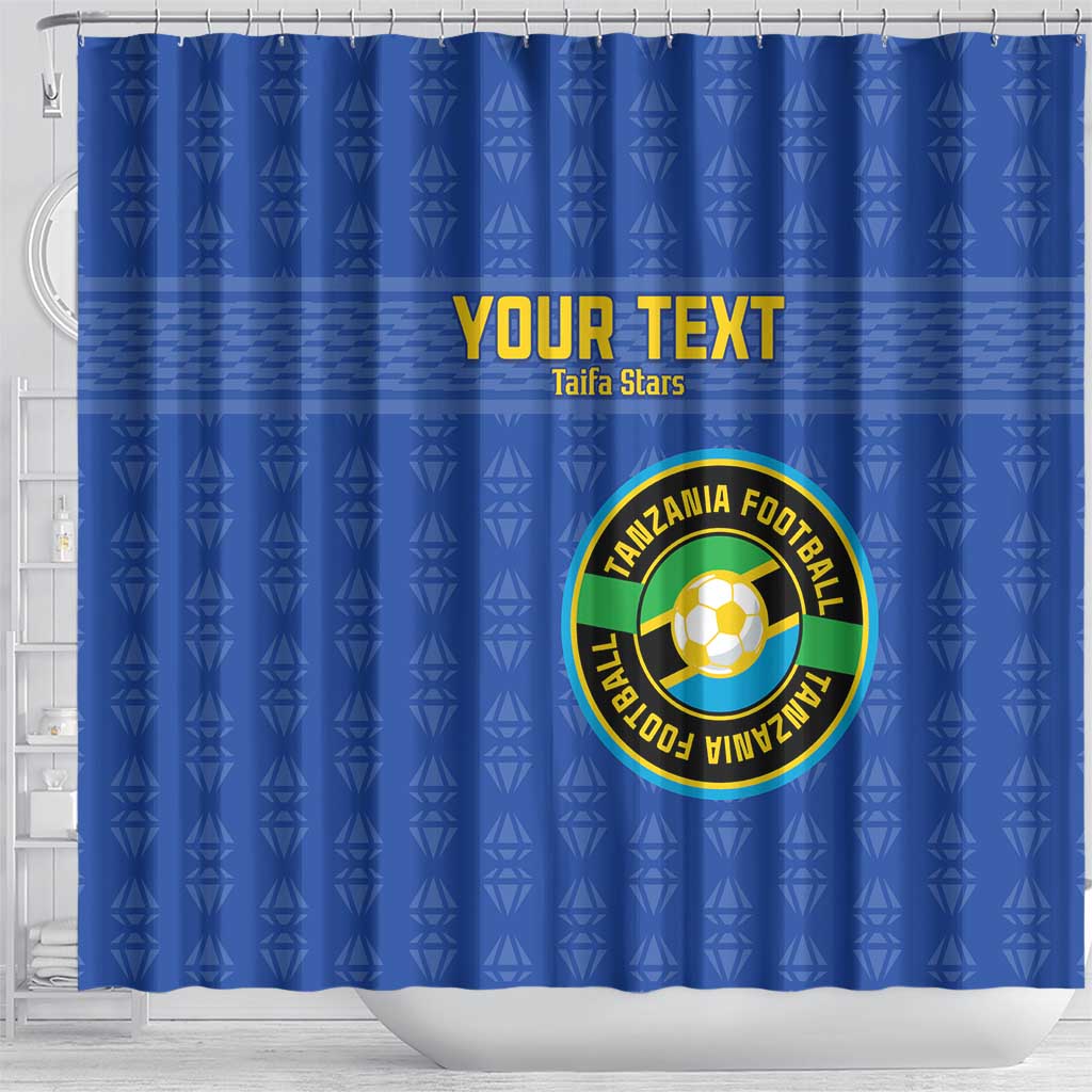 Custom Tanzania Football Shower Curtain Go Taifa Stars LT15