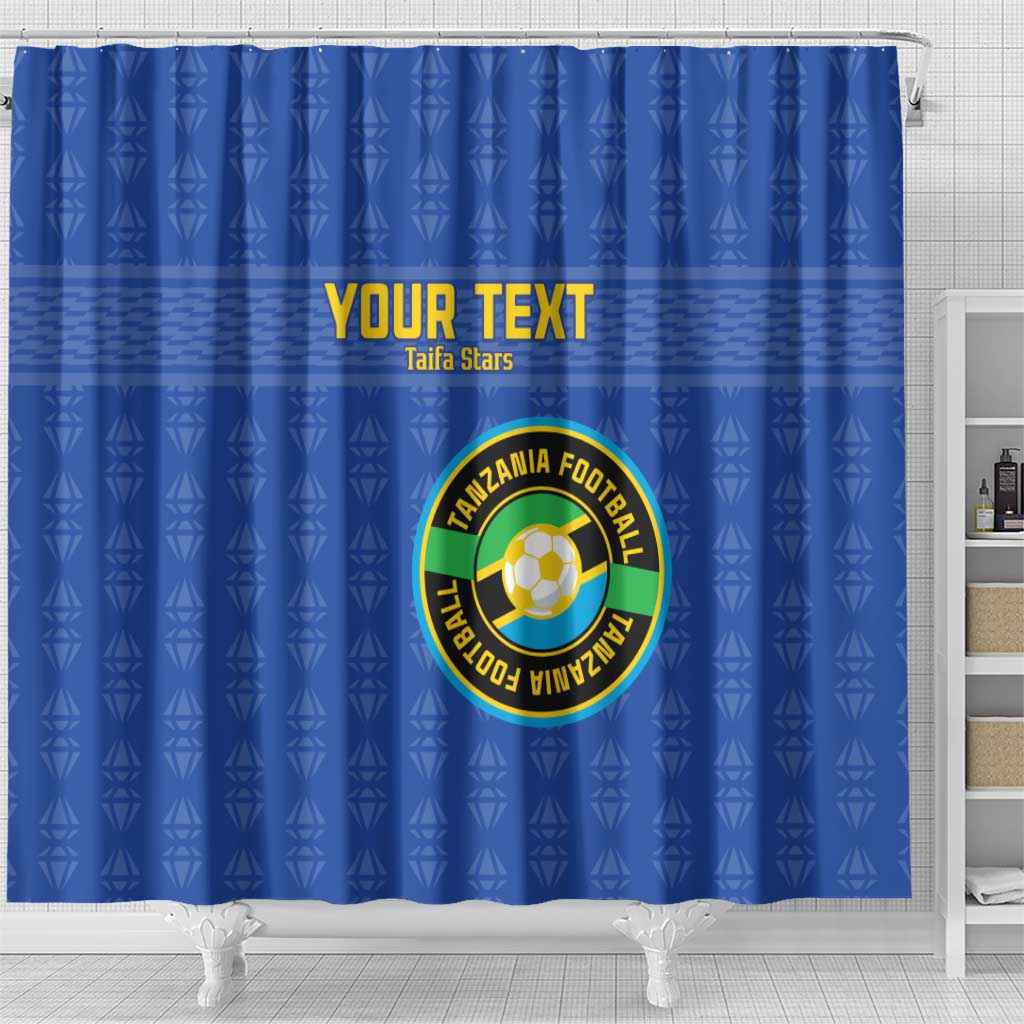 Custom Tanzania Football Shower Curtain Go Taifa Stars LT15