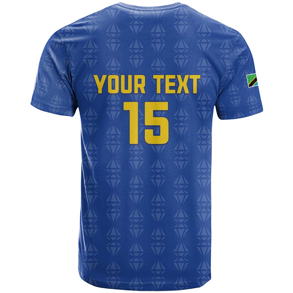 Custom Tanzania Football T shirt Taifa Stars Go Champions LT15