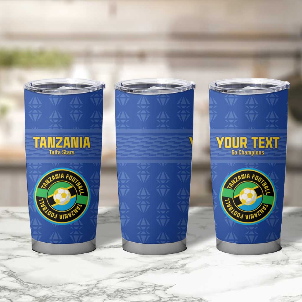 Custom Tanzania Football Tumbler Cup Taifa Stars Go Champions LT15